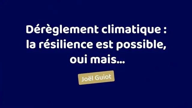 Changements climatiques - Joël Guiot - Journée scientifique du Cn2r WEBP